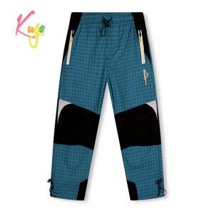 Chlapecké plátěné kalhoty - KUGO FK7605, tyrkysová Barva: Tyrkysová, Velikost: 134