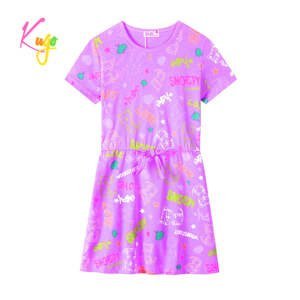 Dívčí šaty - KUGO CS1026, fialková Barva: Fialková, Velikost: 104