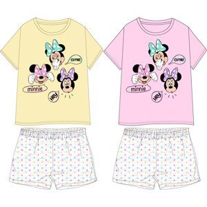 Minnie Mouse - licence Dívčí pyžamo - Minnie Mouse 5204A385, žlutá Barva: Žlutá, Velikost: 128