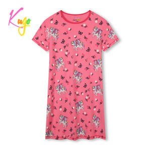 Dívčí noční košile - KUGO MN1767, tmavší růžová Barva: Růžová, Velikost: 116