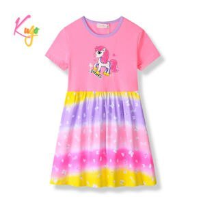 Dívčí šaty - KUGO HS9286, světle růžová Barva: Růžová, Velikost: 104