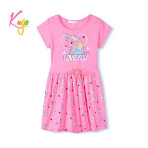 Dívčí šaty - KUGO MS1745, světle růžová Barva: Růžová, Velikost: 146