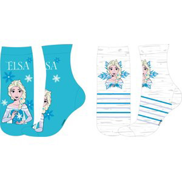 Frozen - licence Dívčí ponožky - Frozen 5234A335, tyrkysová / světle šedý melír Barva: Mix barev, Velikost: 23-26