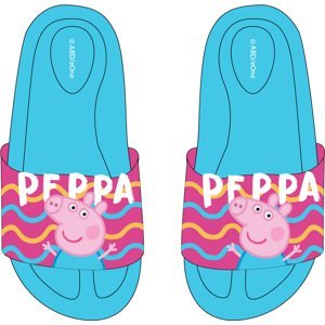 Prasátko Pepa - licence Dívčí pantofle - Prasátko Peppa 5251845, tyrkysová / růžová Barva: Tyrkysová, Velikost: 25-26