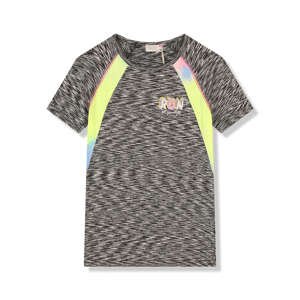 Dívčí funkční tričko - KUGO FC6756, šedočerná Barva: Černá, Velikost: 146