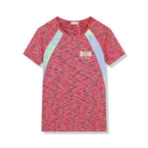 Dívčí funkční tričko - KUGO FC6756, fialovorůžová / žíhání Barva: Fialovorůžová, Velikost: 158