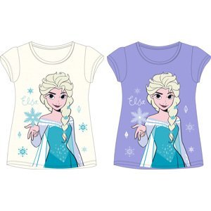 Frozen - licence Dívčí tričko - Frozen 5202A587, smetanová Barva: Smetanová, Velikost: 122