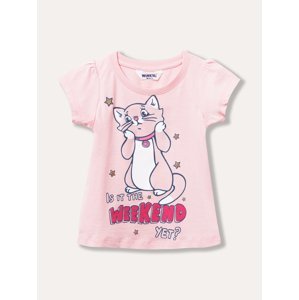 Dívčí tričko - Winkiki WKG 31121, světlonce růžová Barva: Růžová, Velikost: 104
