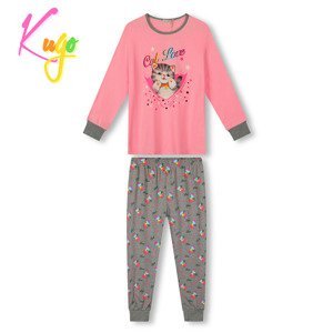 Dívčí pyžamo - KUGO MP1753, světle růžová / šedá Barva: Růžová, Velikost: 110