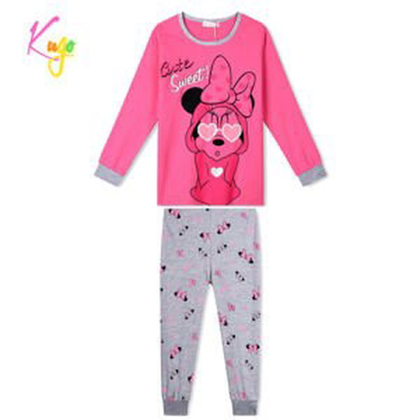 Dívčí pyžamo - KUGO KP9972, růžová / šedá Barva: Růžová, Velikost: 122