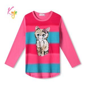 Dívčí tričko - KUGO HC0747, tmavě růžová Barva: Růžová, Velikost: 98