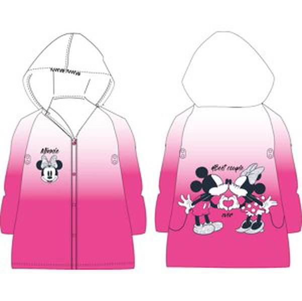 Minnie Mouse - licence Dívčí pláštěnka - Minnie Mouse 5228B533, bílá / růžová Barva: Růžová, Velikost: 110-116