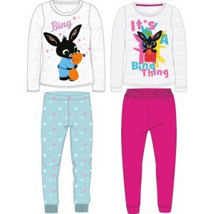 Králíček bing- licence Dívčí pyžamo - Králíček Bing 5204011, světle šedý melír / růžová Barva: Růžová, Velikost: 92