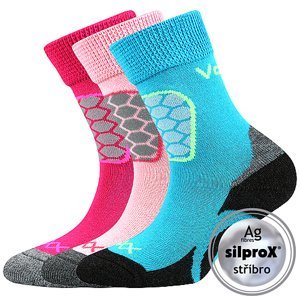 Dívčí ponožky VoXX - Solaxik dívka, růžová, tyrkys Barva: Mix barev, Velikost: 30-34