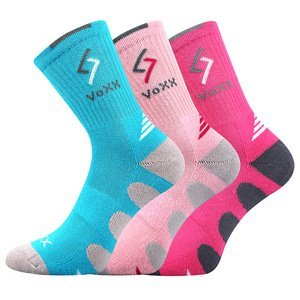 Dívčí ponožky VoXX - Tronic dívka, růžová, tyrkys Barva: Mix barev, Velikost: 35-38