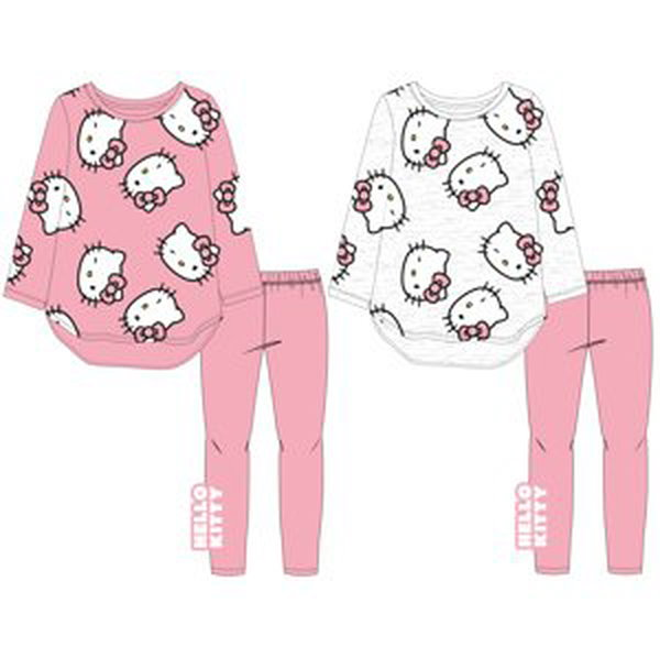 Hello Kitty - licence Dívčí pyžamo - Hello Kitty 52042349, šedý melír Barva: Šedá, Velikost: 134