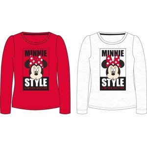 Minnie - licence Dívčí tričko - Minnie Mouse 52025669, červená Barva: Červená, Velikost: 110