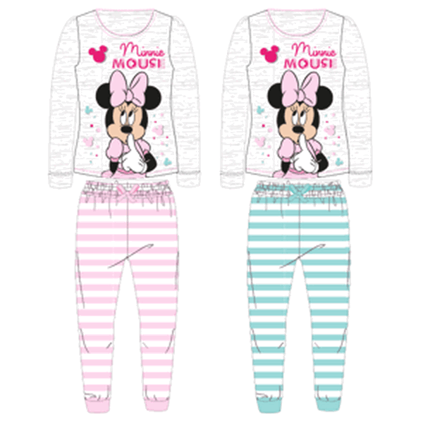 Minnie - licence Dívčí pyžamo - Minnie Mouse 52045948, šedá / mentolový proužek Barva: Šedá, Velikost: 122