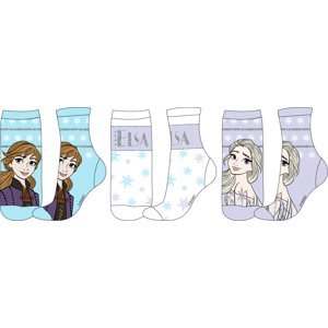 Frozen - licence Dívčí ponožky - Frozen 5234B853, mix barev Barva: Mix barev, Velikost: 23-26