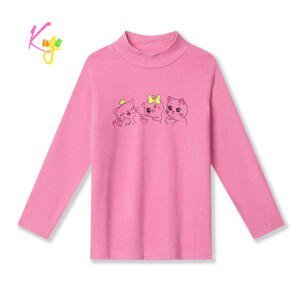 Dívčí tričko - KUGO KC2327, světlejší růžová Barva: Růžová, Velikost: 104