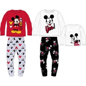 Mickey Mouse - licence Chlapecké pyžamo - Mickey Mouse 5204A519, světle šedý melír / černé kalhoty Barva: Šedá, Velikost: 116