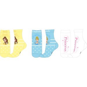 Princess - licence Dívčí ponožky - Princess 5234B891, mix barev Barva: Mix barev, Velikost: 23-26