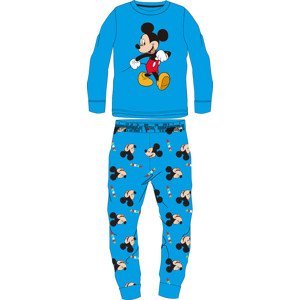 Mickey Mouse - licence Chlapecké velurové pyžamo - Mickey Mouse 5204B908, tyrkysová Barva: Modrá, Velikost: 110