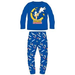 Ježek SONIC - licence Chlapecké velurové pyžamo - Ježek Sonic 5204086, modrá Barva: Modrá, Velikost: 110
