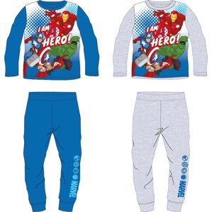 Avangers - licence Chlapecké pyžamo - Avengers 5204470, šedý melír Barva: Šedá, Velikost: 104