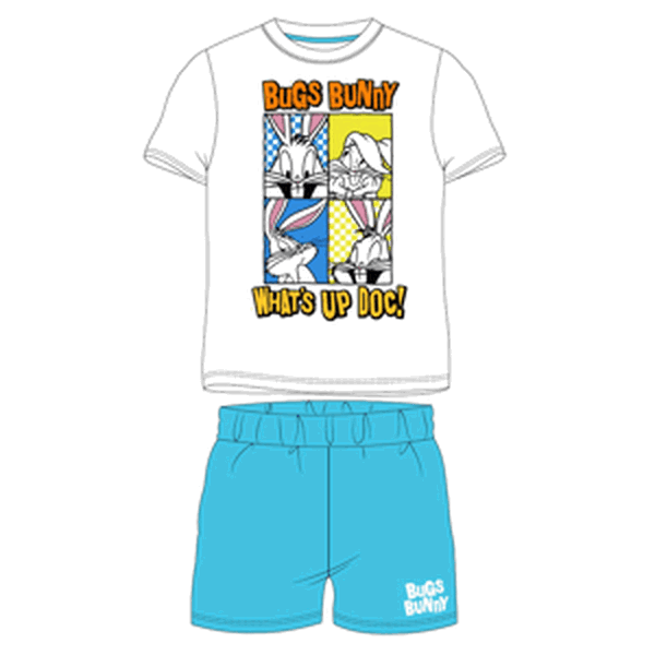 Looney Tunes - licence Chlapecké pyžamo - Looney Tunes 5204582, bílá / tyrkysová Barva: Bílá, Velikost: 104