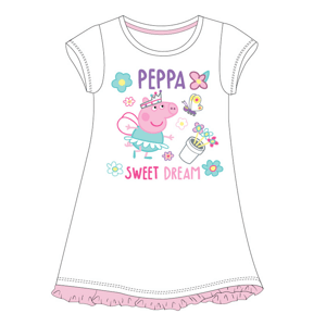 Prasátko Pepa - licence Dívčí noční košile - Prasátko Peppa 5204834, bílá Barva: Bílá, Velikost: 98