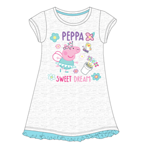 Prasátko Pepa - licence Dívčí noční košile - Prasátko Peppa 5204834, šedý melír Barva: Šedá, Velikost: 92
