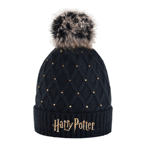 Harry Poter - licence Dívčí zimní čepice - Harry Potter 5239214, černá Barva: Černá, Velikost: velikost 54