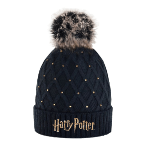 Harry Poter - licence Dívčí zimní čepice - Harry Potter 5239214, černá Barva: Černá, Velikost: velikost 56