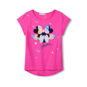 Dívčí tričko - KUGO WT0885, tmavě růžová Barva: Růžová, Velikost: 104