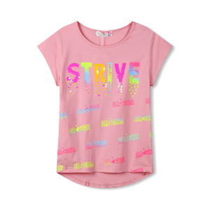 Dívčí tričko - KUGO WT0892, starorůžová Barva: Růžová, Velikost: 134