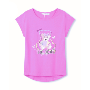 Dívčí tričko - KUGO TM6218, fialková Barva: Fialková, Velikost: 104