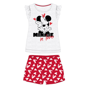 Minnie Mouse - licence Dívčí pyžamo - Minnie Mouse 52049378, šedá / červená Barva: Šedá, Velikost: 110