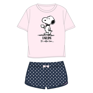 Snoopy - licence Dívčí pyžamo - Snoopy 5204570, lososová / tmavě modrá Barva: Lososová, Velikost: 146