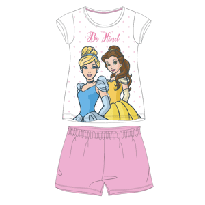 Princess - licence Dívčí pyžamo - Princess 52049465, bílá / růžová Barva: Růžová, Velikost: 122