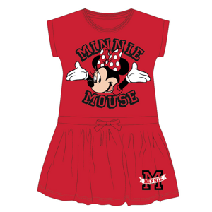 Minnie Mouse - licence Dívčí šaty - Minnie Mouse 52239575, červená Barva: Červená, Velikost: 104