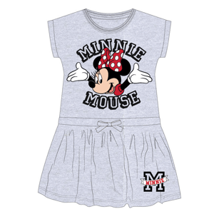 Minnie Mouse - licence Dívčí šaty - Minnie Mouse 52239575, šedý melír Barva: Šedá, Velikost: 110