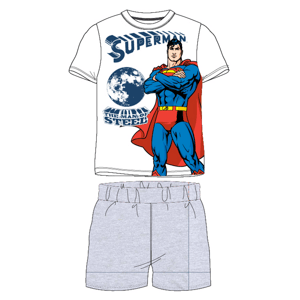 superman-licence Chlapecké pyžamo - Superman 5204302WOL, bílá / šedý melír Barva: Bílá, Velikost: 110