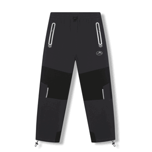 Chlapecké softshellové kalhoty - KUGO HK7586, tmavě šedá / černá kolena Barva: Šedá, Velikost: 134