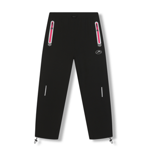 Dívčí softshellové kalhoty - KUGO HK7586, černá / růžové zipy Barva: Černá, Velikost: 140