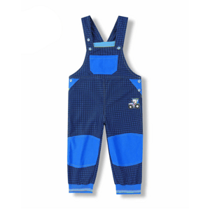 Chapecké laclové outdoorové kalhoty - KUGO G8557, modrá / modré knoflíky Barva: Modrá, Velikost: 86