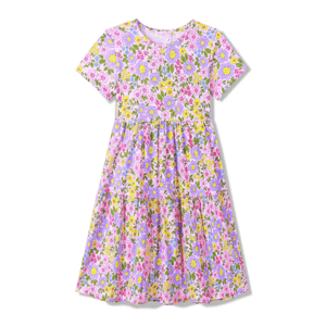 Dívčí šaty - KUGO CS1067, světle růžová Barva: Růžová, Velikost: 140