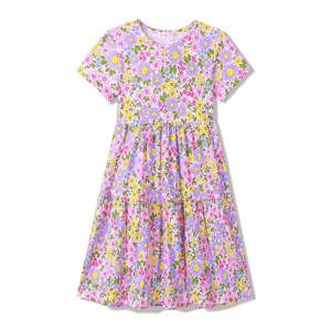 Dívčí šaty - KUGO CS1067, světle růžová Barva: Růžová, Velikost: 146