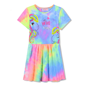 Dívčí šaty - KUGO CS1063, duhová světlejší Barva: Mix barev, Velikost: 104