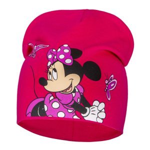 Minnie Mouse - licence Dívčí čepice - Minnie Mouse 23-1146, sytě růžová Barva: Růžová, Velikost: velikost 52